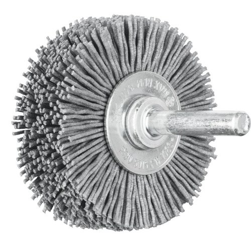 shaft mounted wheel brush plastic filament 20803
